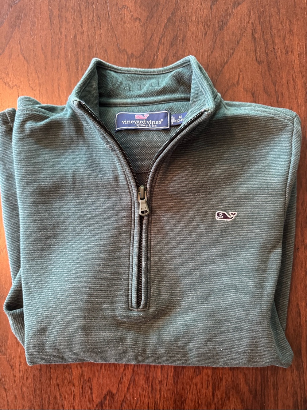 Vineyard Vines boys Green Quarter-Zip Pullover